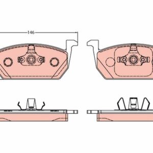 TRW GDB2159 PASTILLAS FRENO SEAT VW