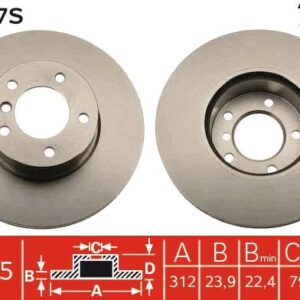 TRW DF4807S DISCO FRENO BMW
