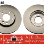 TRW DF4308S DISCO FRENO VW