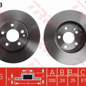 TRW DF4373 DISCO FRENO MB