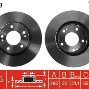 TRW DF4283 DISCO FRENO KIA