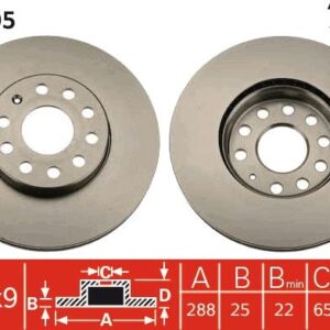 TRW DF4295 DISCO FRENO VAG