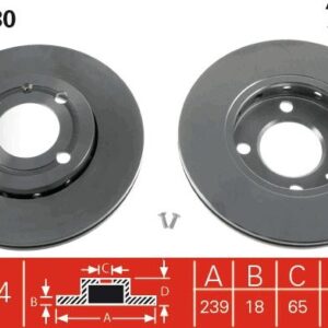 TRW DF2780 DISCO FRENO VAG