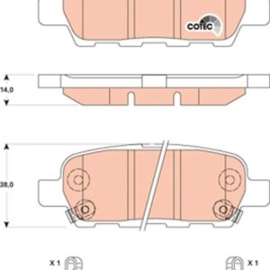 TRW GDB3507 PASTILLAS FRENO T NISSAN