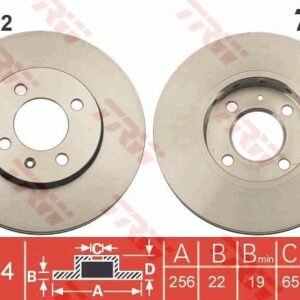 TRW DF6252 DISCO FRENO SEAT
