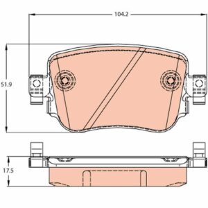 TRW GDB2042 PASTILLAS FRENO SEAT VW