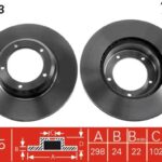 TRW DF1803 DISCO FRENO LR ROVER