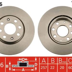 TRW DF4796 DISCO FRENO GM FIAT